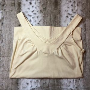Papaya Junior Light Yellow V Neck Tank Top M